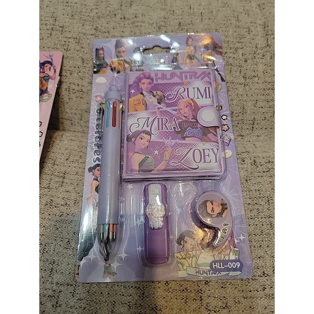 Kpop Demon Hunters 4 In 1 Stationary Set New Purple